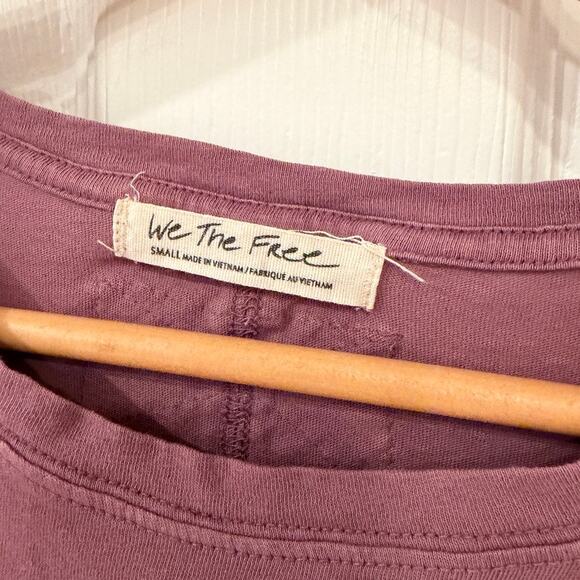 We The Free Free People Women’s Tops Bundle 5 Slub Tees M/L Distressed Boho Raw - Picture 8 of 16